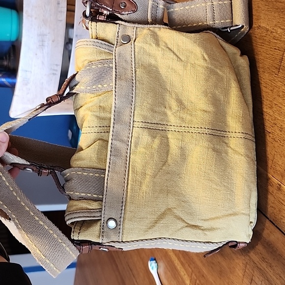 FOSSIL VINTAGE CANVAS MESSENGER BAG - Picture 6 of 16